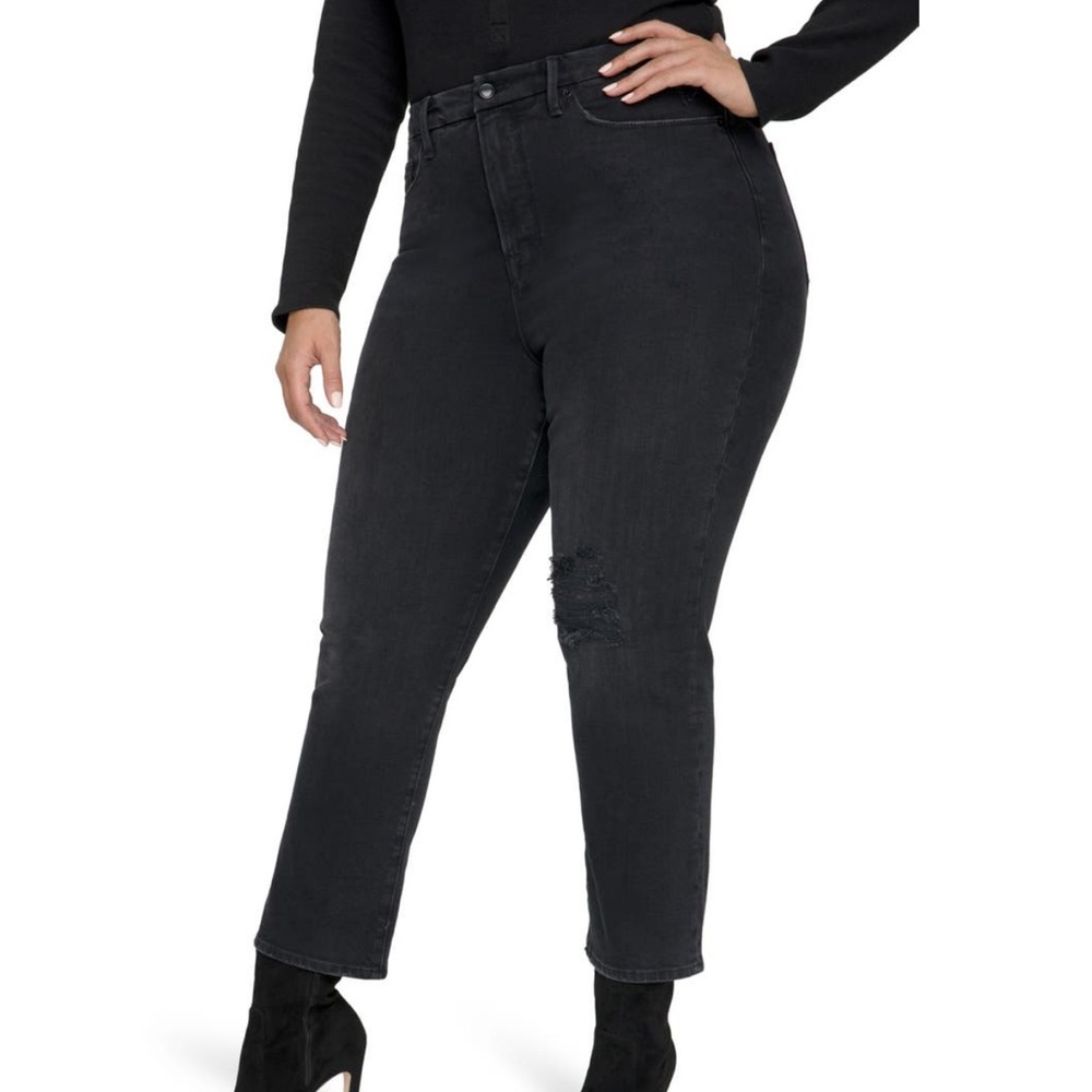 Good American Good Classic Stright Leg Jeans